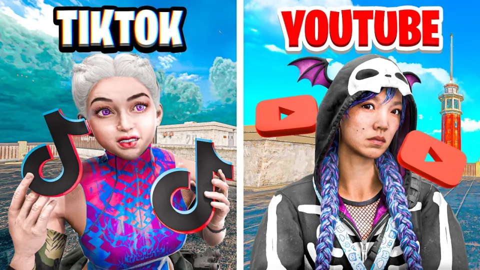 using TIKTOK vs YOUTUBER Loadouts on Warzone Rebirth Island
